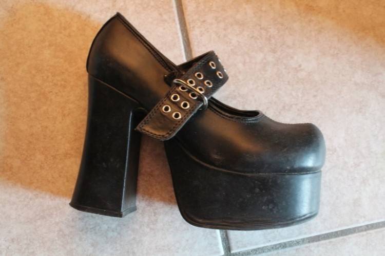 Acheter Rock Punk Gothic Bottes Femmes Chaussures Plate Forme Creepers Talons Compensés Bottes Martin Bottes À Lacets Motocryle Bottines De $51