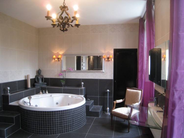 Moderne Le stunning decoration salle de bain noir et blanc pictures