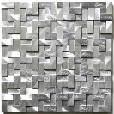 Mosaique et carrelage inox 1 m2, modele Damier 20