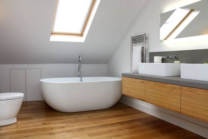 Carrelage salle de bain imitation bois – 34 idées modernes