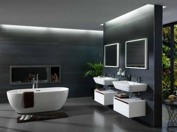 Helvetia Hotel Residence : Salle de bain super jolie et moderne